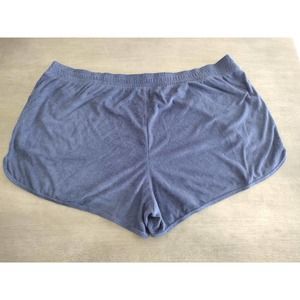 Women's Plus Size Loop Terry Shorts by Ava & Viv™ in Navy